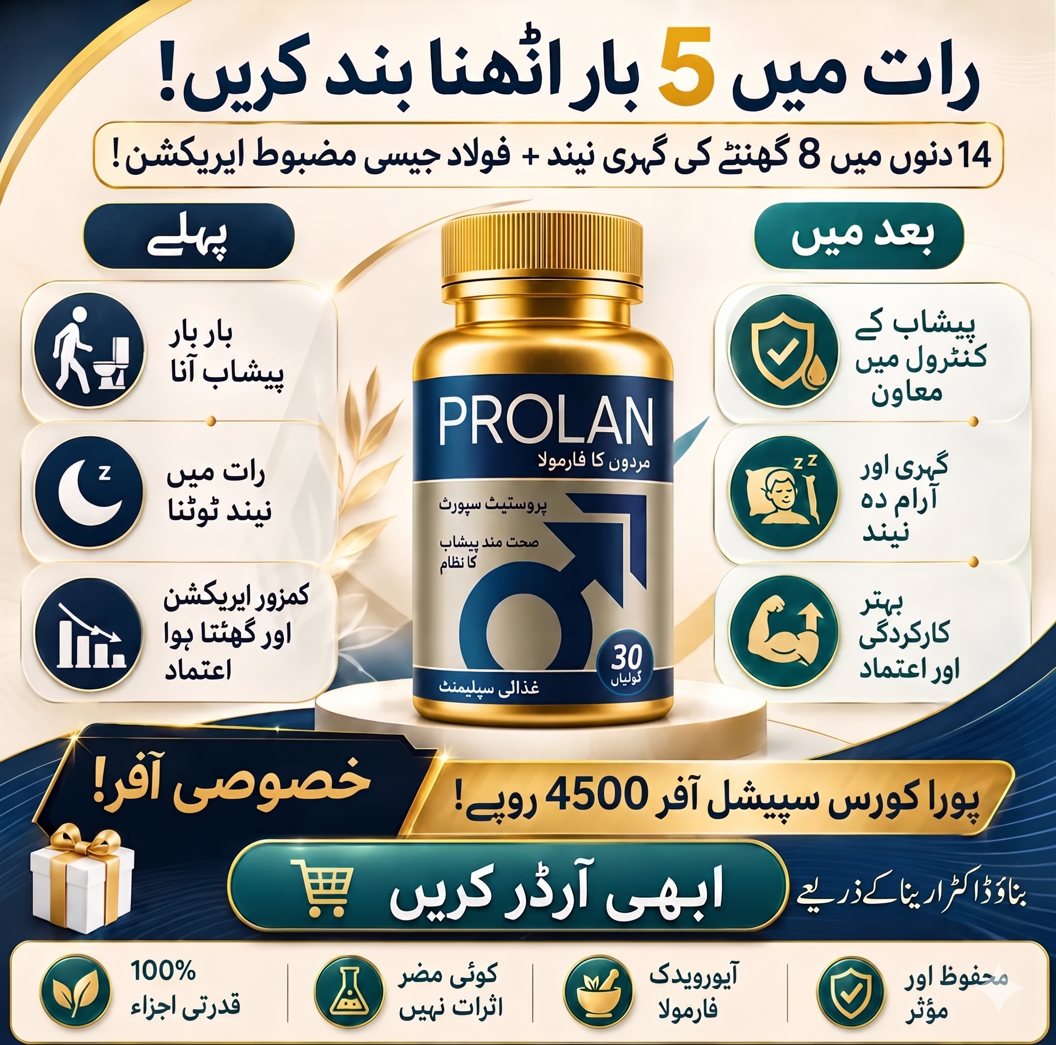 Prolan – Advanced Prostate Health & Maximum Care Natural Wellness for a Better Life Premium herbal supplements designed to support men’s health, vitality & confidence.